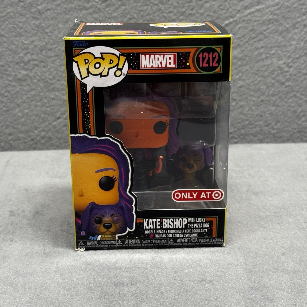 Funko Pop! Vinyl: Marvel - Kate Bishop with Lucky (Black Light) - Target (T)...